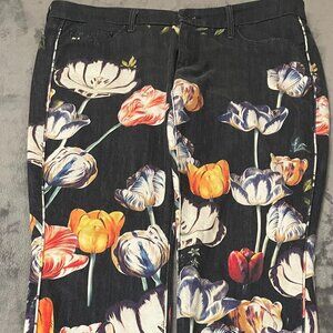 Mother Floral Skinny Jeans | Stretch Slim Leg | Women’s Size 31 | Made in USA